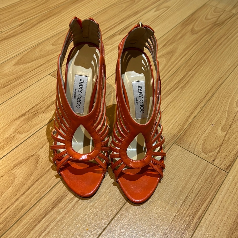 Jimmy Choo Orange Sandal